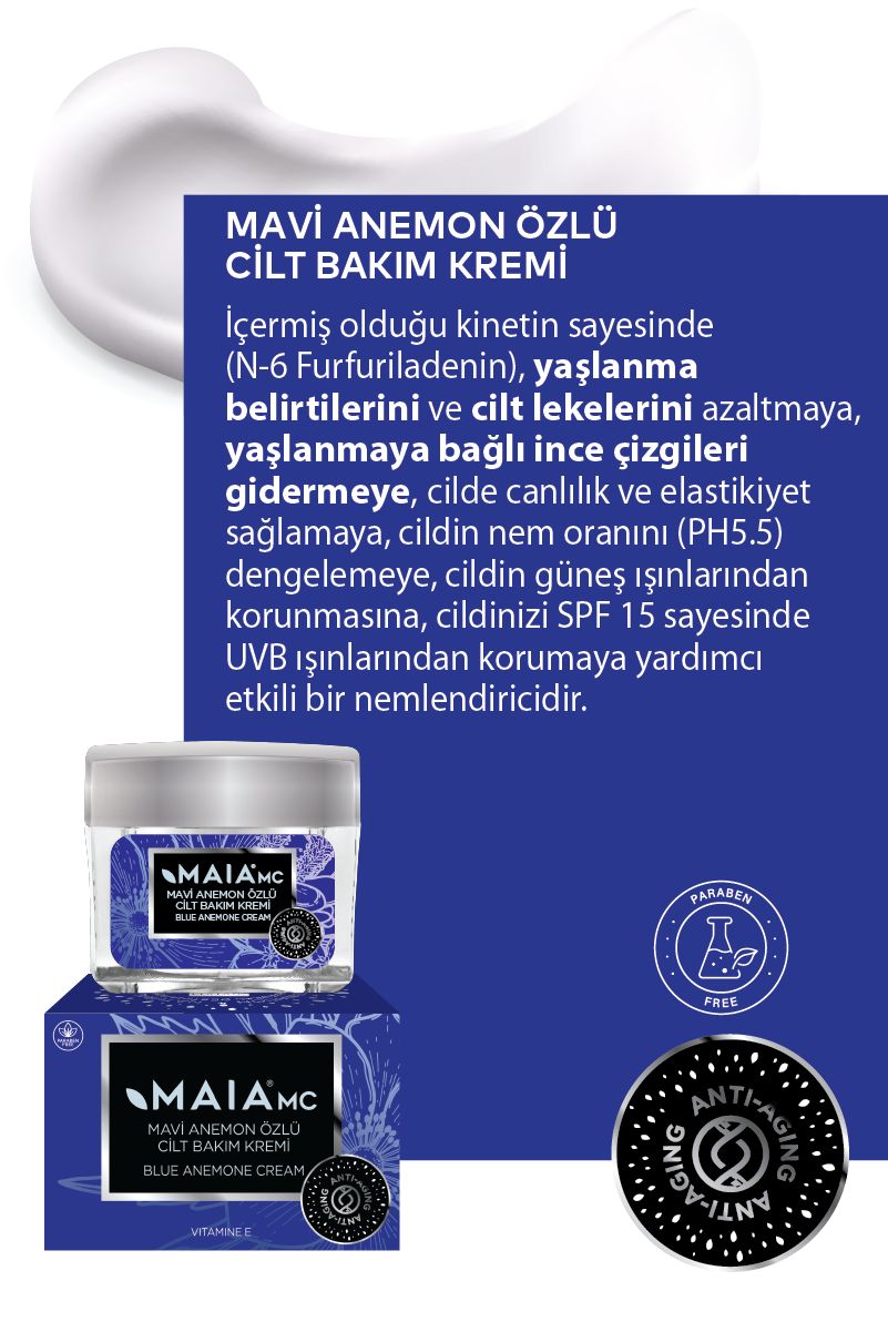 Mavi Anemon Cilt Bakım Kremi 50 ML