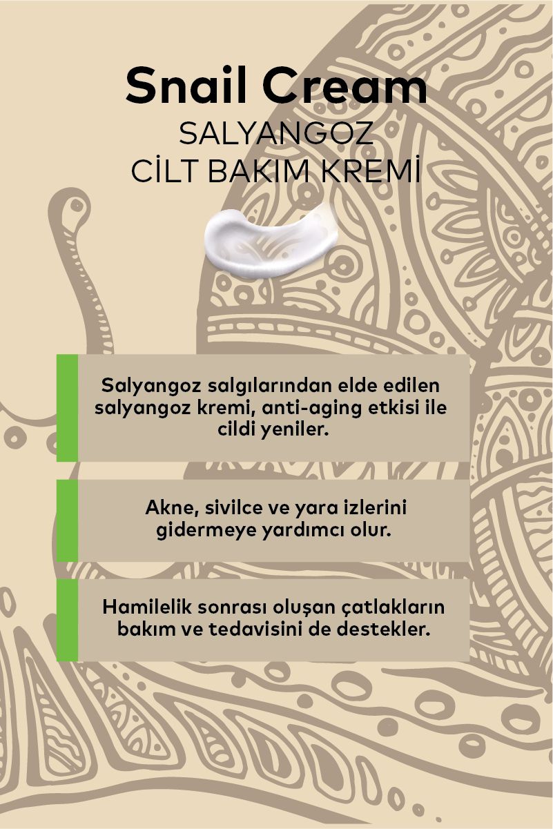 Salyangoz Cilt Bakım Kremi 50 ML