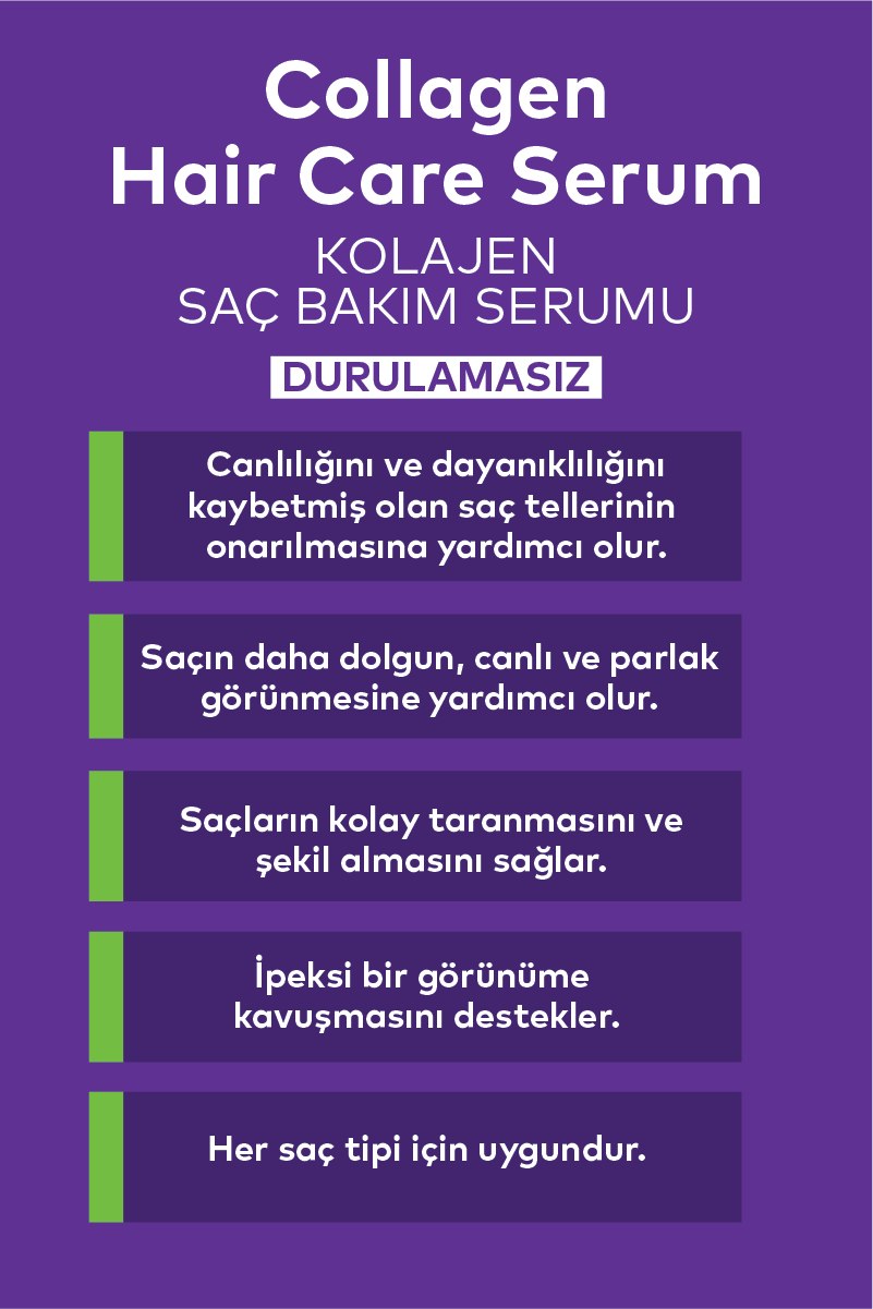 Kolajen Saç Bakım Serumu Durulamasız 100 ML