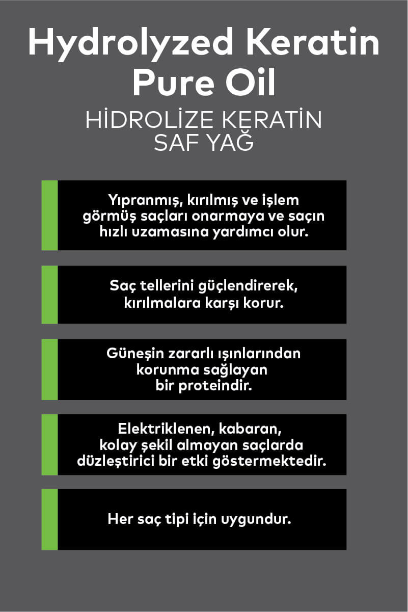 Saf Hidrolize Keratin Yağı 30 ML